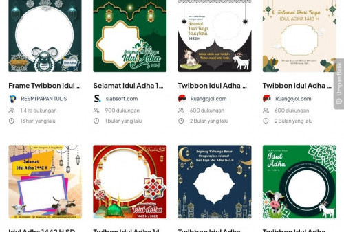 10 Link Twibbon Hari Raya Idul Adha 2022 Gratis, Lucu-lucu dan Menarik, Nomor 8 Lebih Elegan