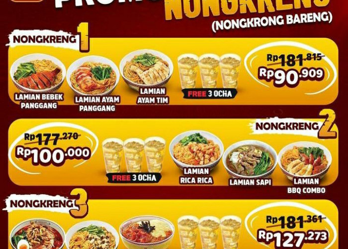 Promo Nongkreng Golden Lamian Periode Februari 2023 