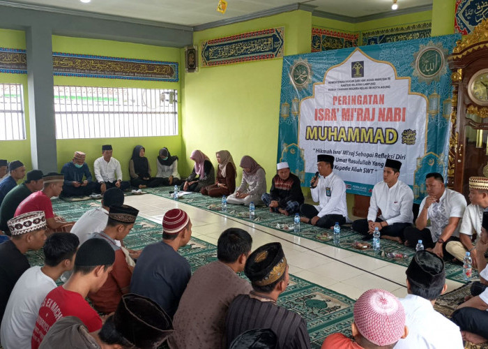 Warga Binaan Rutan Kelas IIB Kota Agung Peringati Isra Miraj 