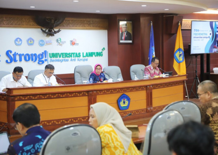 Rektor Unila Pimpin FGD Renstra 2023–2027: Fokus Pengembangan Program S-2 dan S-3