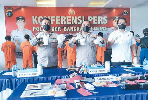 Soal Ilegal Fishing, Polda Babel Tangkap 7 Warga Asal Lampung