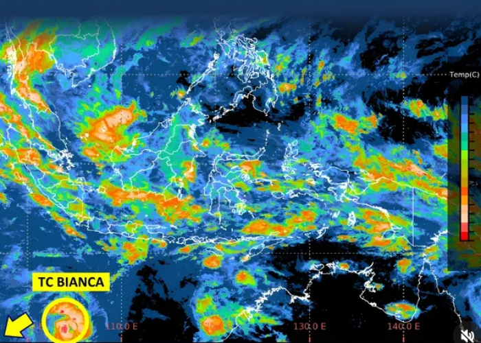 Siklon Tropis Bianca Terbentuk, Waspada Pengaruhi Cuaca serta Aktivitas Pelayaran