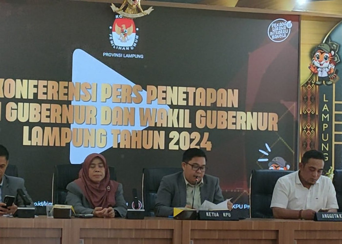 KPU Provinsi Lampung Tetapkan Dua Pasangan Calon Gubernur Wakil Gubernur Lampung 2024