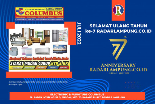 Columbus Cash & Credit Mengucapkan Selamat Ulang Tahun ke-7 Radarlampung.co.id