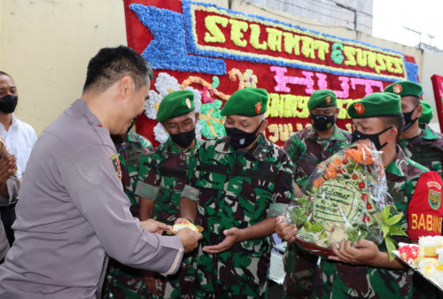 Mapolres Pringsewu ‘Dikepung’ Tentara