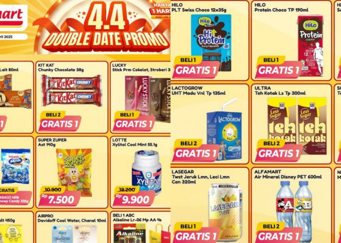 Promo 4.4 Alfamart, Harga Paling Hemat Untuk Minuman Segar Hingga Camilan, Cek Katalognya