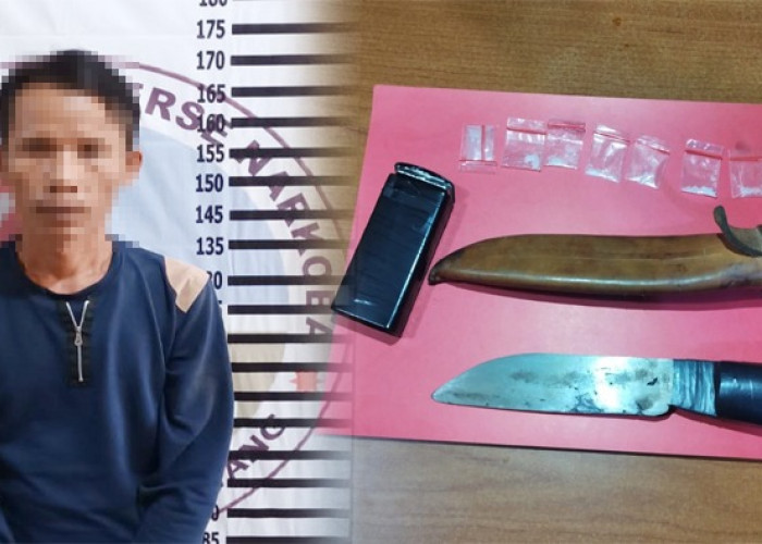 Tangkap Pengedar Narkoba di Warung, Polisi Sita Sajam dan Sabu