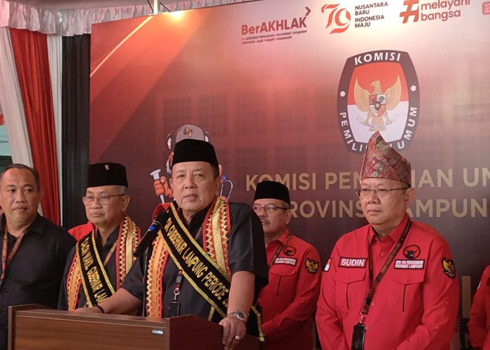 Upsss, Sejumlah Kader Golkar Terpantau Ikut Dampingi Arinal-Sutono Daftar Cagub Cawagub Ke KPU Lampung  