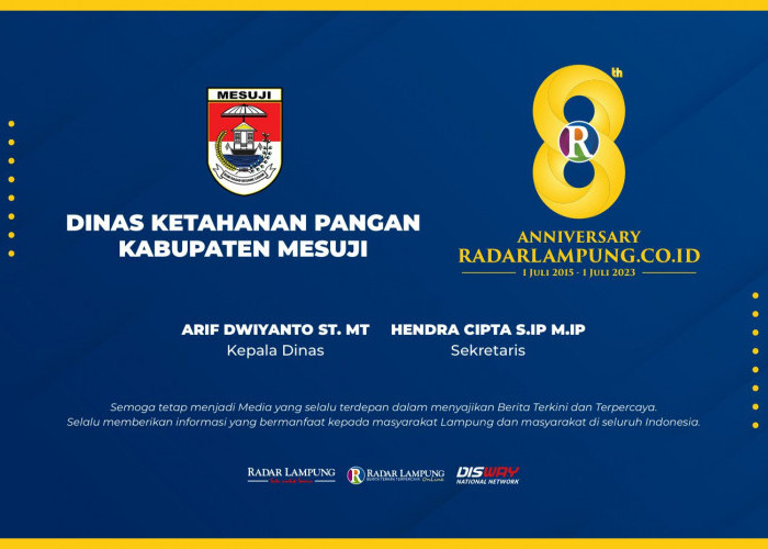 Dinas Ketahanan Pangan Kabupaten Mesuji: Selamat HUT ke-8 Radar Lampung Online