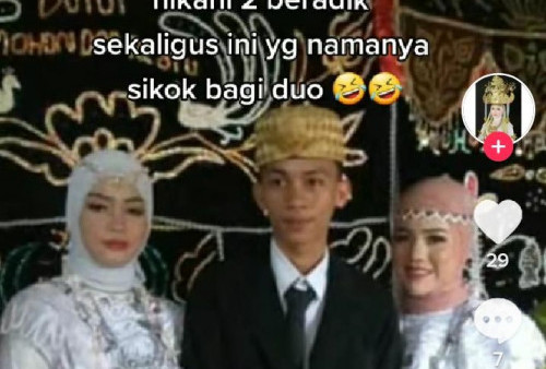 Viral Pria Asal Lampung Ini Nikahi 2 Gadis Sekaligus