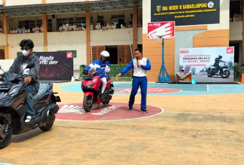 TDM Gelar Cari Aman Kepada Siswa SMAN 10 Bandar Lampung