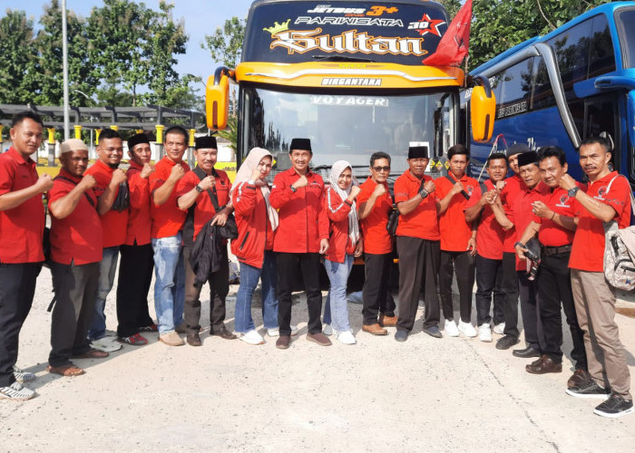 DPC PDIP Tanggamus Kirim 300 Peserta Ikuti Puncak Peringatan Bulan Bung Karno 2023