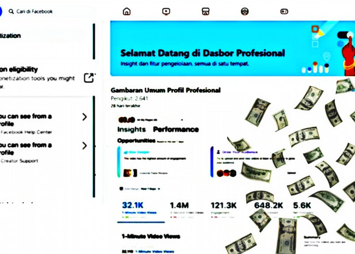 Begini Cara Mudah Aktifkan Mode Profesional Facebook Pro, Modal Upload Konten Bisa Dapat Cuan