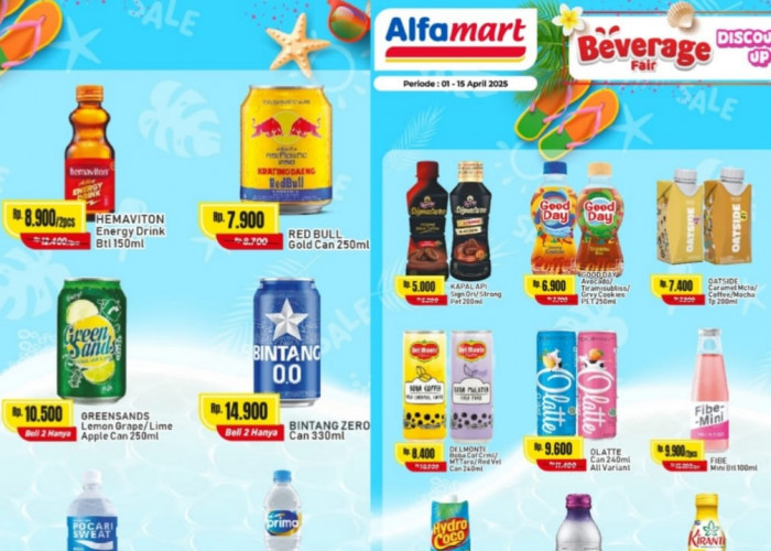 Promo Minuman Segar di Alfamart Untuk Temani Mudik Lebaran Lebih Hemat, Ini Daftar Produknya