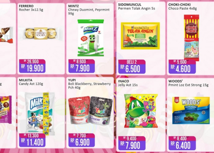 Promo Permen dan Cokelat di Alfamart, Dapatkan Harga Termurah!