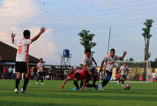 Polres Lamteng Juara Tournament Mini Soccer Kapolda Cup 2022, Aipda Ahmad Karnain Bawa Pulang Sepatu Emas