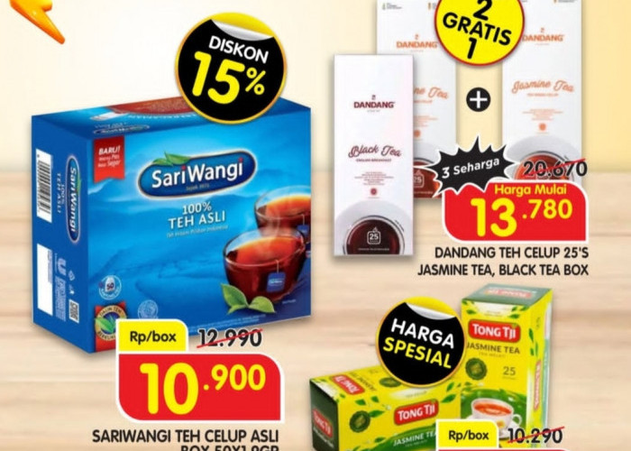 Penggemar Teh Merapat Ke Superindo, Belanja Murah Dibawah Rp 10 ribuan 