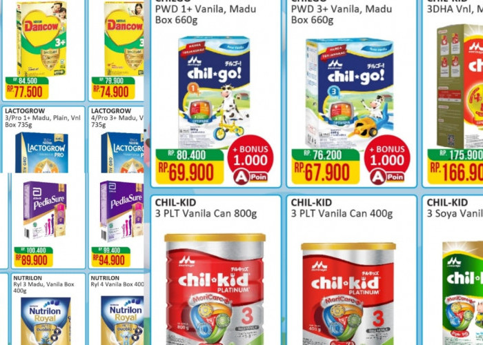 Promo Susu Anak di Alfamart, Dapatkan Diskon Dengan Harga Termurah, Cek Katalognya