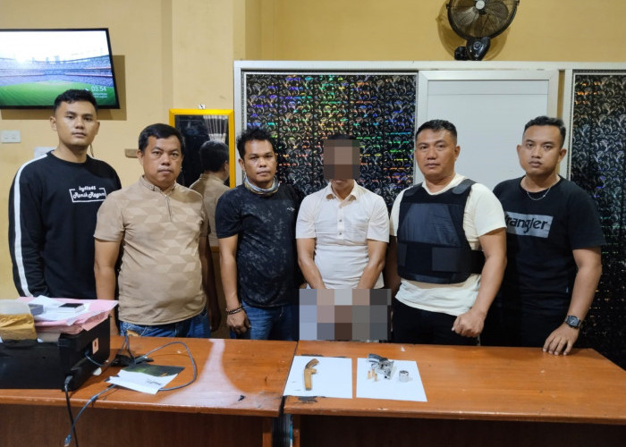 Patroli Malam, Polisi Amankan Senpi Rakitan dan Amunisi di Jalan Poros Negeri Besar