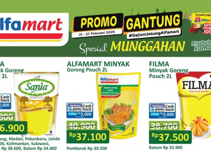 Promo Minyak Goreng Murah di Alfamart, Harga Mulai Rp36.900