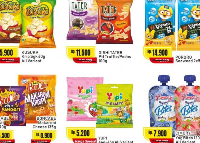 Hari Terakhir Diskon! Cek Katalog Promo Camilan Hemat di Alfamart