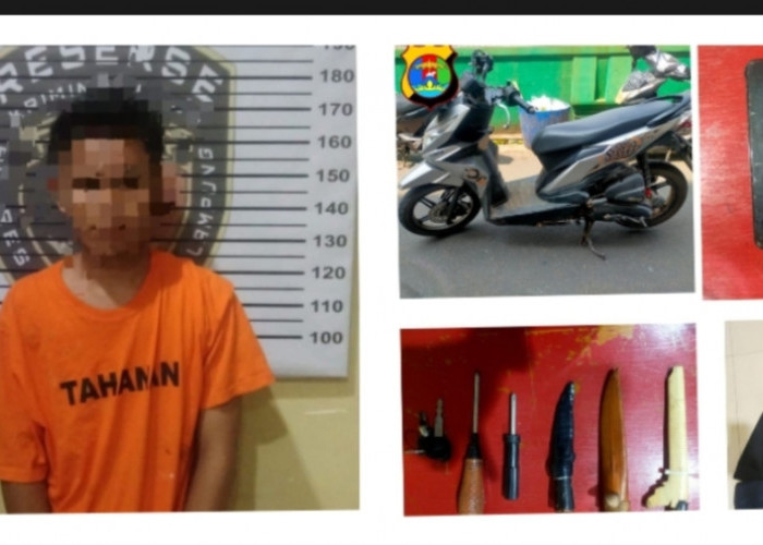 Kerap Lakukan Curanmor di Bandar Lampung, Pemuda Asal Lamtim Ini Akhinya Tak Berdaya saat Dibekuk Polisi
