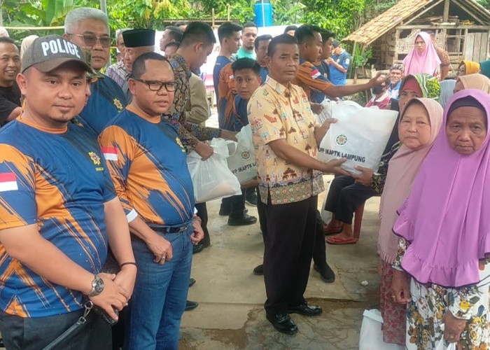 IKAPTK Lampung Gelar Bedah Rumah dan Bagikan Sembako di Pesawaran 