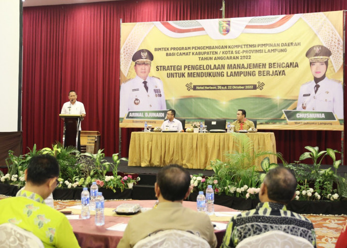 Bimtek Pemprov Lampung Soal Pengembangan Kompetensi Pimpinan Daerah Diikuti 60 Camat se-Provinsi Lampung