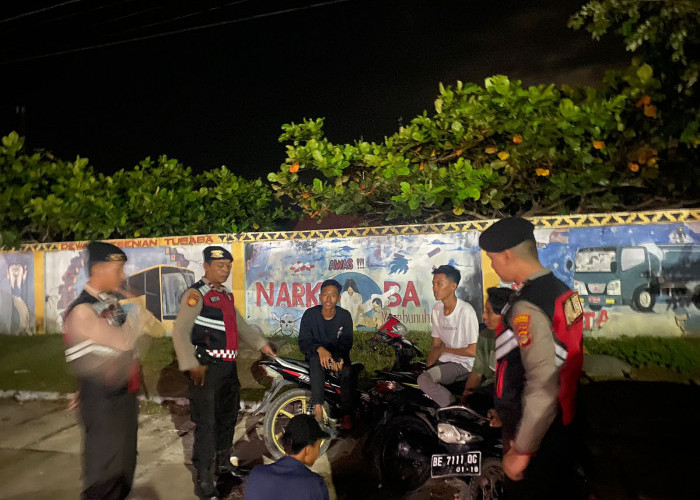 Berikan Rasa Aman, Polres Tubaba Gelar KRYD di Jalan Poros Pasar Pulung Kencana
