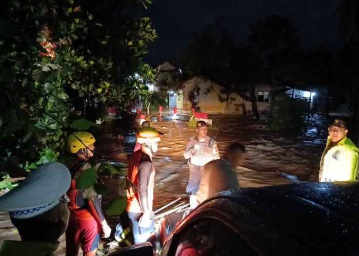 Hingga Tengah Malam, 76 Jiwa Harus Dievakuasi Tim SAR Akibat Banjir di Bandar Lampung dan Lampung Selatan