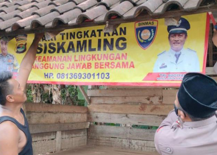 Antisipasi Gangguan Keamanan, Bhabinkamtibmas Polres Tanggamus Kembali Aktifkan Siskamling