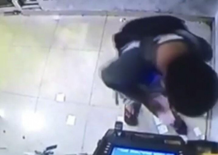 ATM di SPBU Pengajaran Dibobol, Pelaku Terekam CCTV