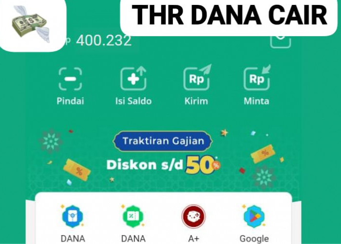 THR DANA Kaget Cair! Klaim Saldo Gratis Rp 100.000 Langsung Ke Rekening Hari Ini