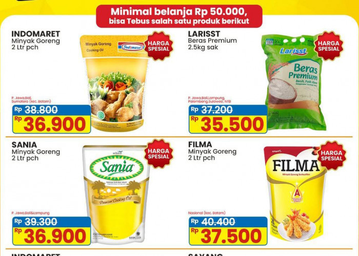 Promo Indomaret Bahan Pokok Serba Murah, Dapatkan Diskon Terbatas Beras Premium Mulai Rp 35 Ribu 