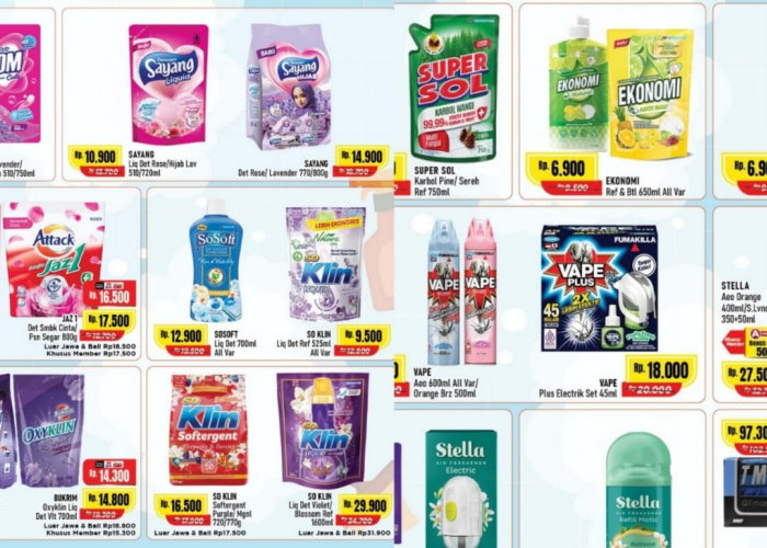 Promo Home Care Spesial 8 Mei 2025 dari Alfamart, Ada Deterjen Hingga Pembersih Lantai