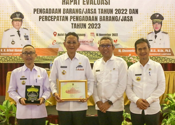 Pemkab Pringsewu Raih Penghargaan Transaksi Nilai Terbesar Kedua Belanja Melalui E-Katalog Lokal