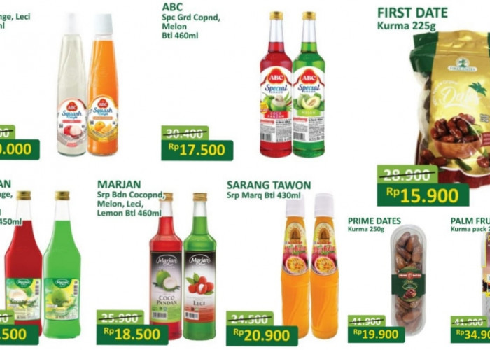 Belanja Murah Produk Sirup dan Kurma Spesial Ramadhan di Alfamart, Harga Dijamin Lebih Hemat!