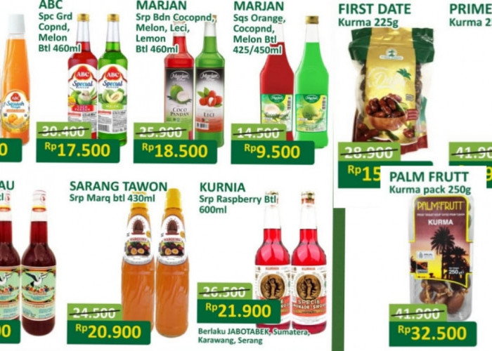 Promo JSM Alfamart Diperpanjang, Dapatkan Stok Produk Sirup dan Kurma Untuk Buka Puasa