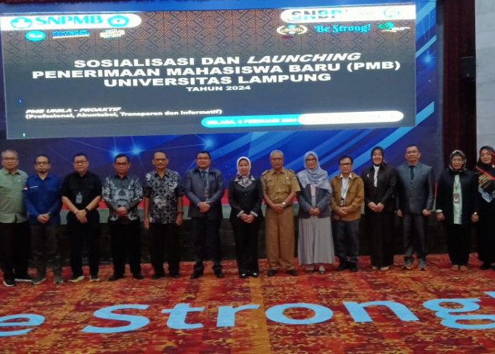 PMB 2024, Unila Terima 9.815 Mahasiswa Baru