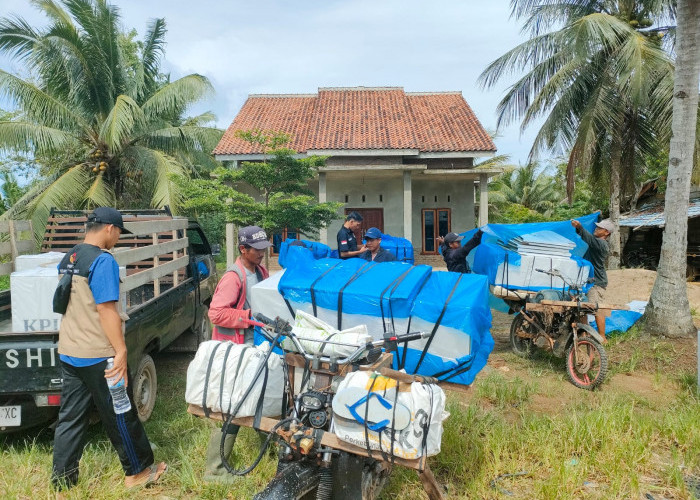 Dramatis, KPU Pesisir Barat Terpaksa Gunakan Puluhan Ojek Motor Guna Distribusikan Logistik 3T