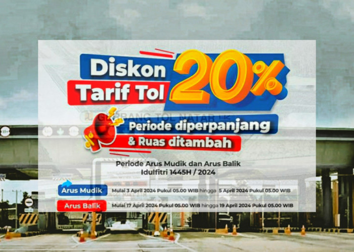 Diskon Tarif Jalan Tol Trans Sumatera Periode Arus Balik Lebaran 2024, Catat Tanggal Berlakunya
