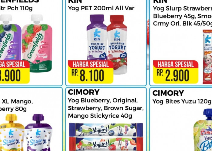 Promo Alfamart Hari Ini, Pencernaan Lancar Dengan Sarapan Yogurt Berkualitas, Cek Produknya