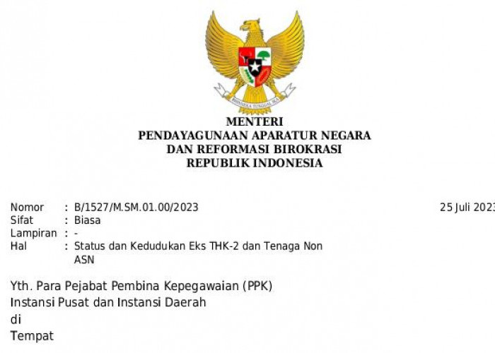 Menpan RB Akhirnya Keluarkan SE Terbaru Terkait Kejelasan Status Honorer, Begini Isinya