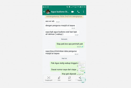 Waspada! Penipu Catut Nama Wabup Way Kanan