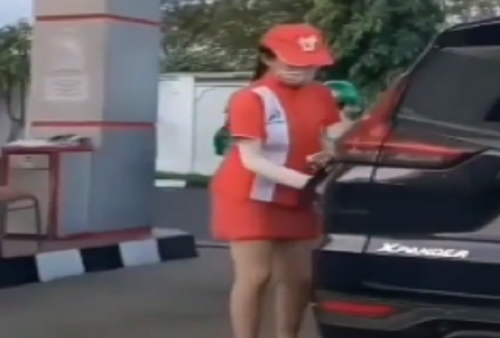 Video 23 Detik Petugas SPBU Seksi Viral di Media Sosial, Netizen: Bisa Bikin Kecelakaan Nih...