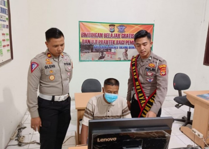 Edukasi Pembuatan SIM, Polres Tulang Bawang Ajak Warga Bimbel Teori Gratis