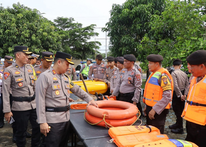 Polres Mesuji Gelar Apel Bersama Kesiap Siagaan Bencana Alam