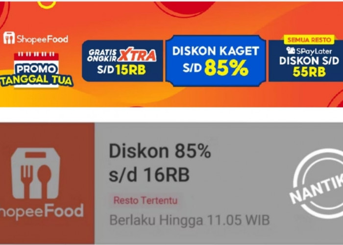Promo ShopeeFood Spesial Tanggal Tua, Dapatkan Diskon Kaget Sampai 85 Persen Dengan Gratis Ongkir Ekstra 