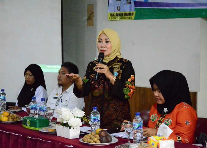 Begini Pesan Ketua TP-PKK Lampung Timur kepada Peserta Pelatihan Public Speaking