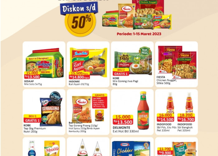 Serbu, Pomo Alfamart Sampai 15 Maret Mndatang Ada Diskon Sampai 50 Persen Loh
